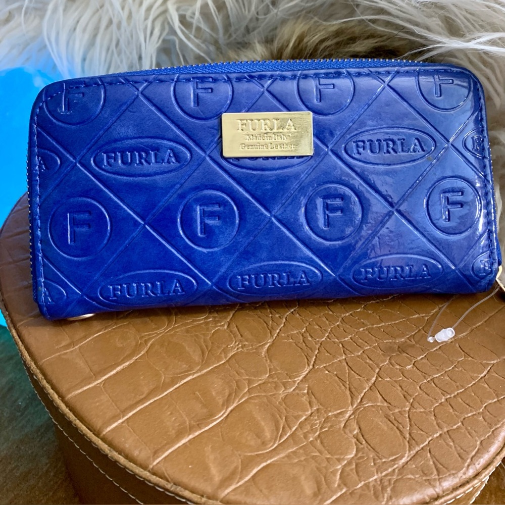 🍀Wallet Furla🍀Blue🍀#CB5 - Picture 11 of 15
